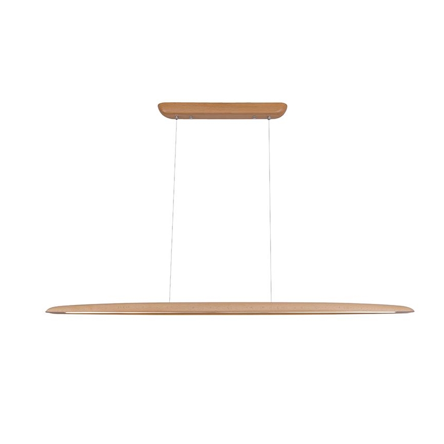 LED Lustr na lanku LED/22W/230V 4000K 130 cm buk/masiv