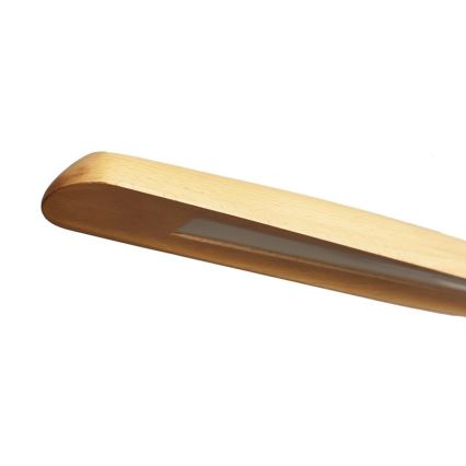 LED Lustr na lanku LED/22W/230V 4000K 130 cm buk/masiv