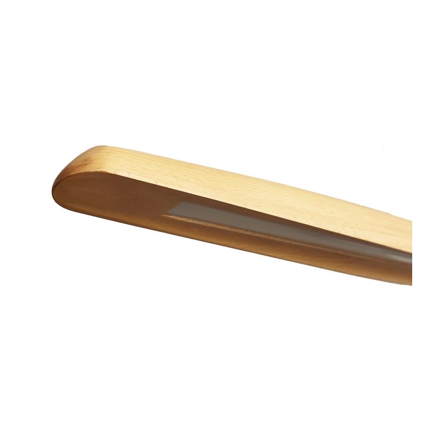 LED Lustr na lanku LED/22W/230V 4000K 130 cm buk/masiv