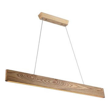 LED Lustr na lanku LED/24W/230V 3000K hnědá