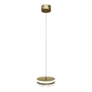 LED Lustr na lanku LED/25W/230V pr. 20 cm zlatá