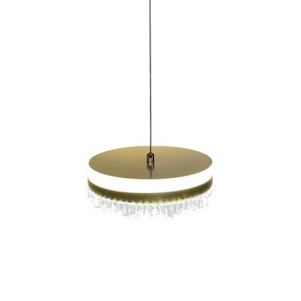 LED Lustr na lanku LED/25W/230V pr. 20 cm zlatá