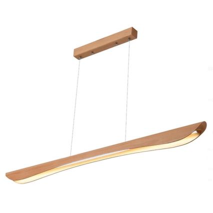 LED Lustr na lanku LED/26W/230V 4000K 150 cm buk/masiv