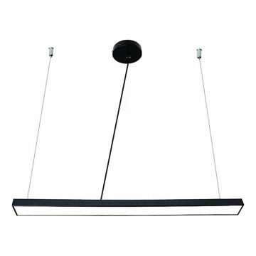 LED Lustr na lanku LED/32W/230V 4000K pr. 120 cm černá