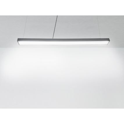 LED Lustr na lanku LED/32W/230V 4000K pr. 120 cm černá