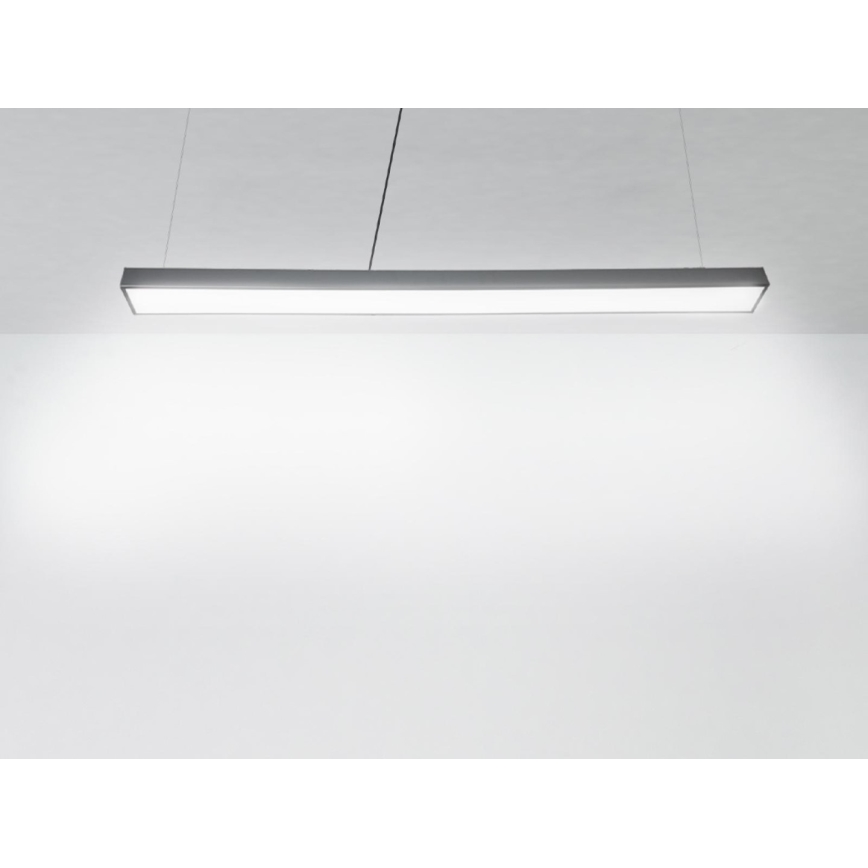 LED Lustr na lanku LED/32W/230V 4000K pr. 120 cm černá