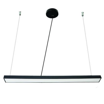 LED Lustr na lanku LED/32W/230V 4000K pr. 120 cm černá