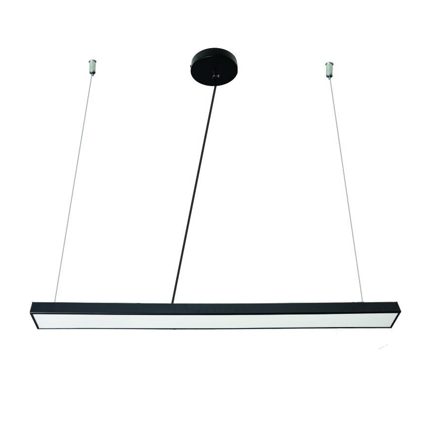 LED Lustr na lanku LED/32W/230V 4000K pr. 120 cm černá