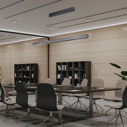 LED Lustr na lanku LED/36W/230V 3000/4000/6400K antracit