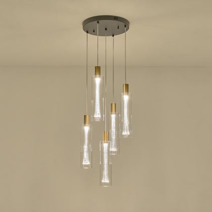 LED Lustr na lanku LED/38W/230V 3000K
