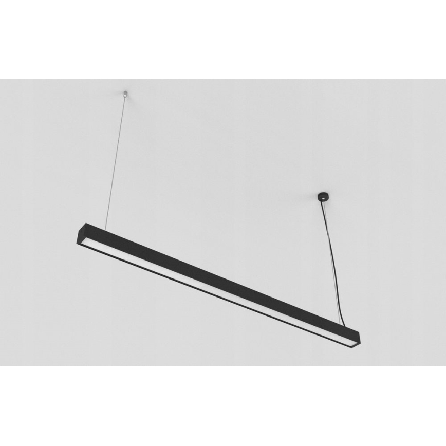 LED Lustr na lanku LED/40W/230V 120cm černá
