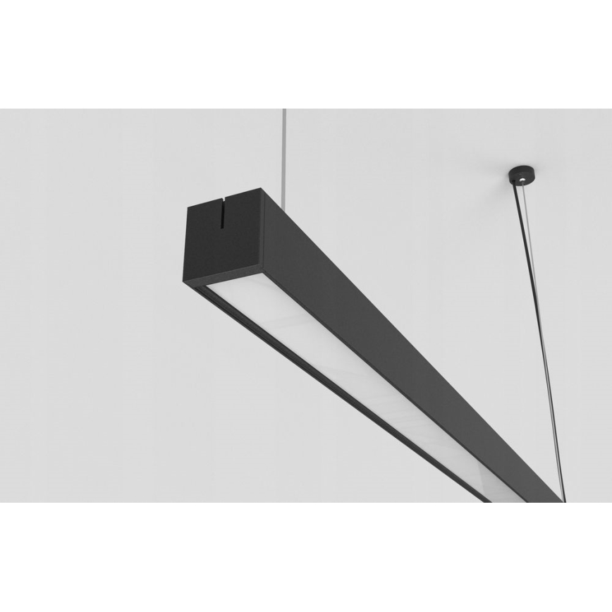 LED Lustr na lanku LED/40W/230V 120cm černá
