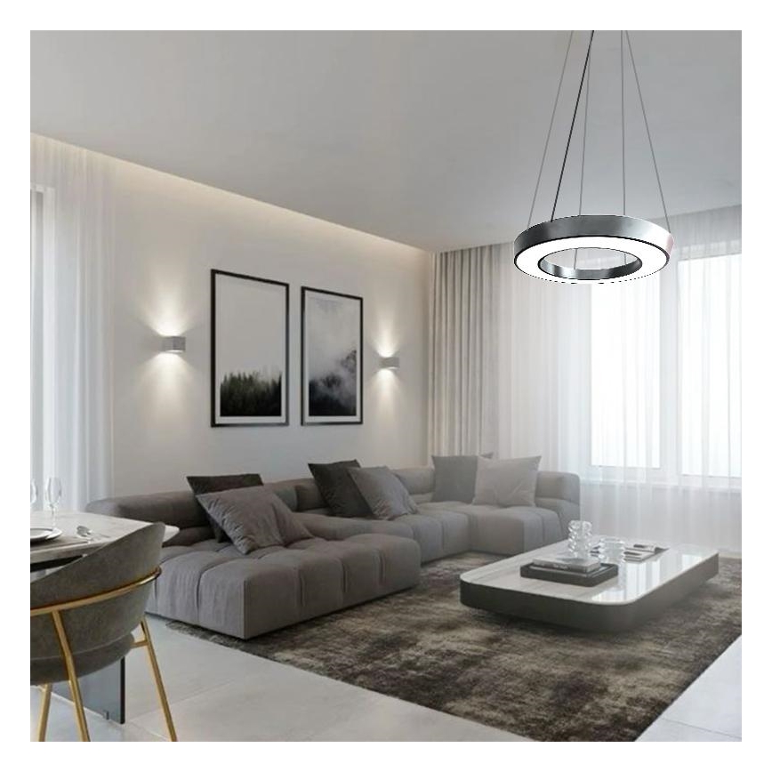 LED Lustr na lanku LED/40W/230V 4000K pr. 80 cm
