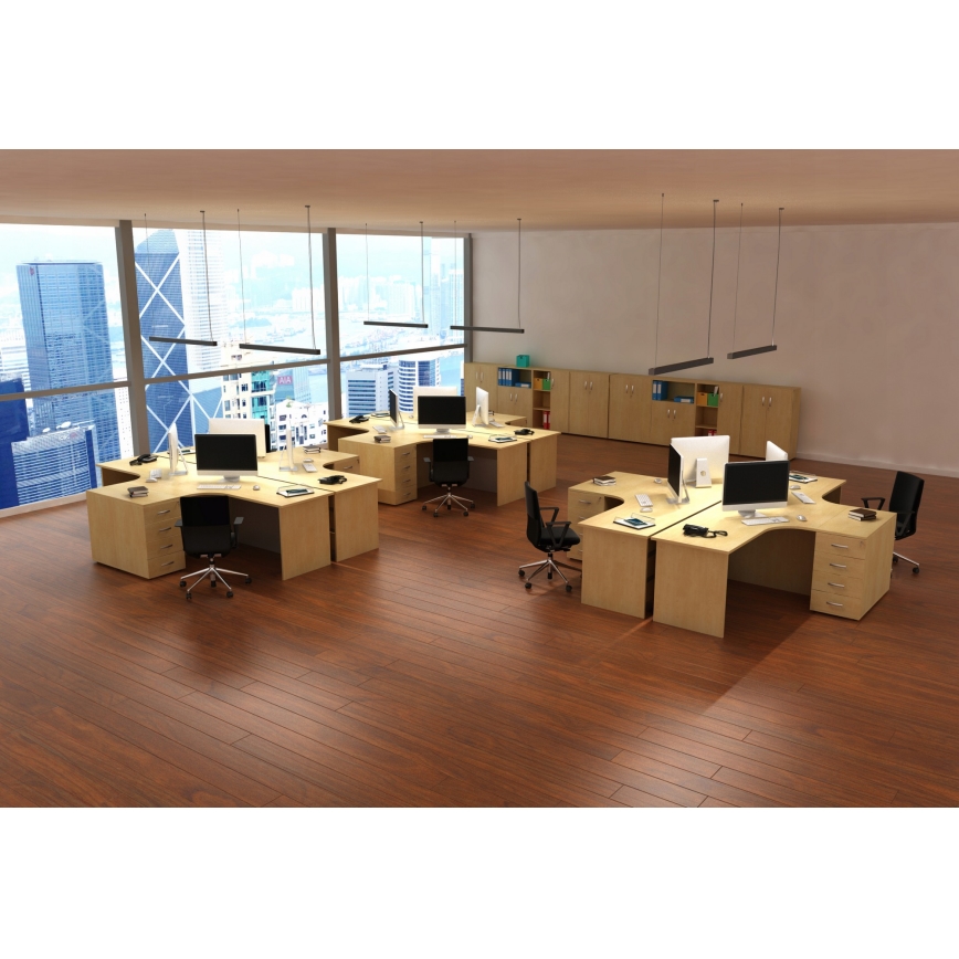 LED Lustr na lanku LED/44W/230V 3000K 120 cm černá