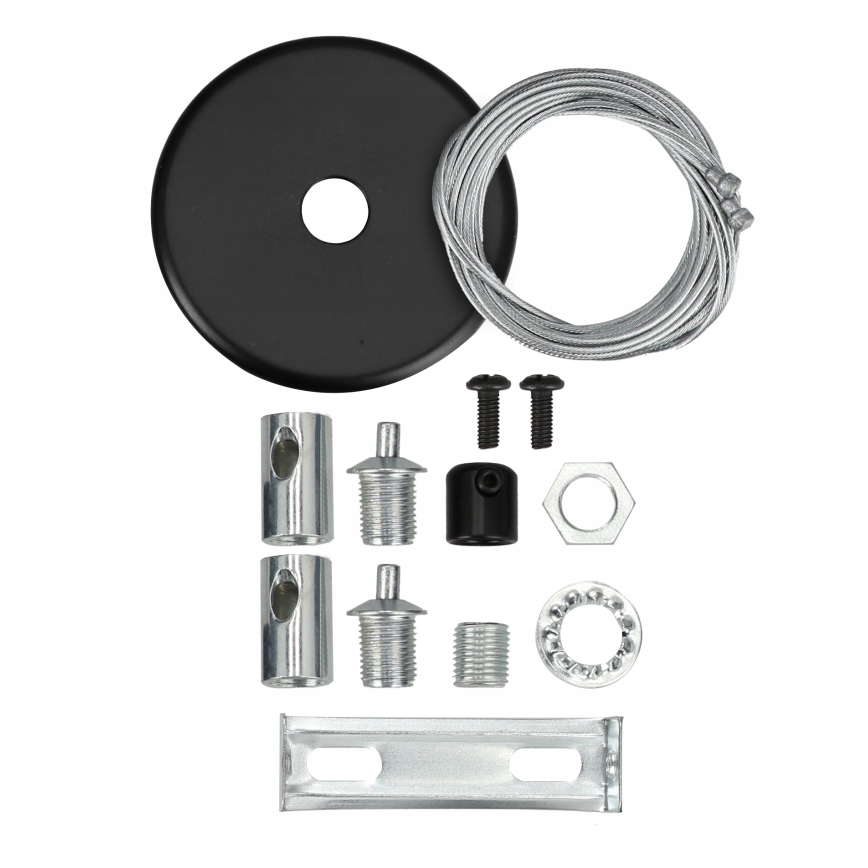 LED Lustr na lanku LED/44W/230V 3000K 120 cm černá