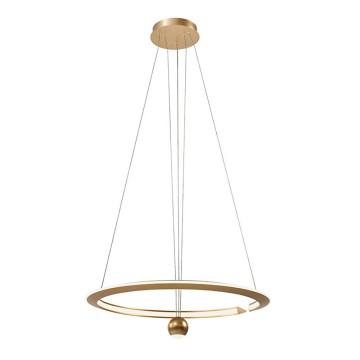 LED Lustr na lanku LED/45W/230V 3000K pr. 62 cm zlatá