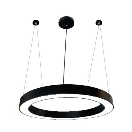 LED Lustr na lanku LED/50W/230V 4000K pr. 100 cm černá