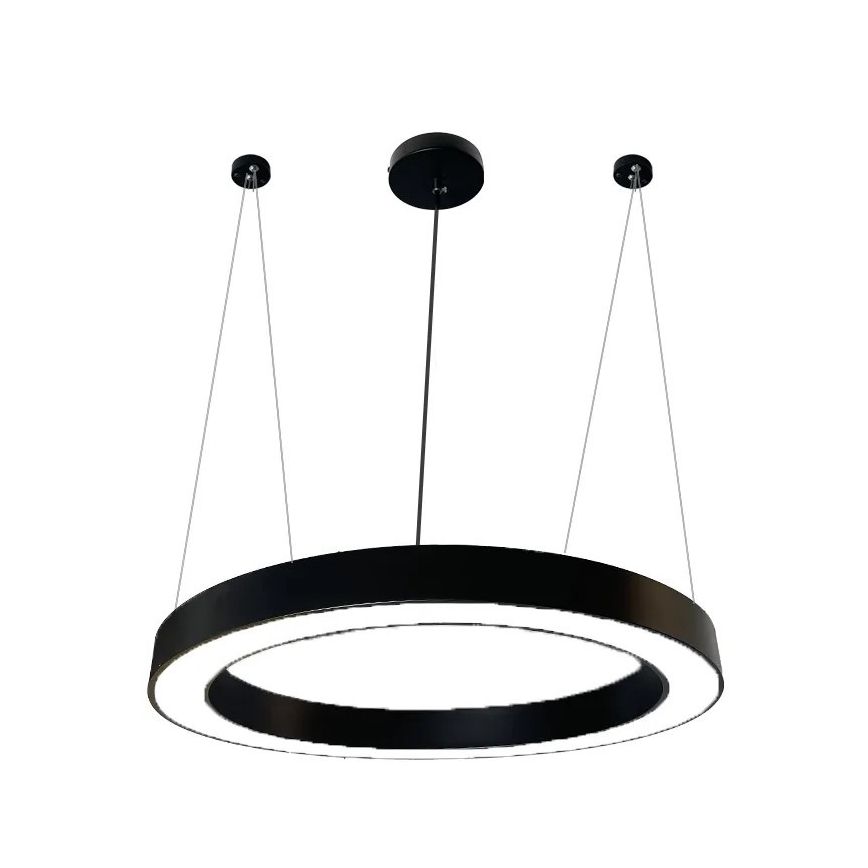 LED Lustr na lanku LED/50W/230V 4000K pr. 100 cm černá