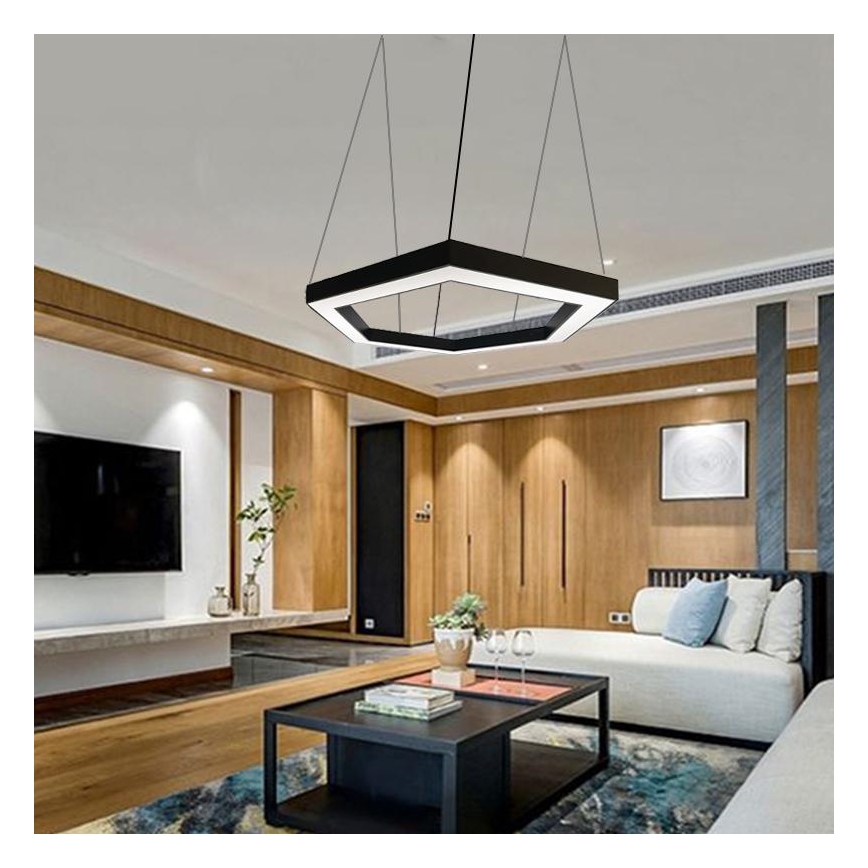 LED Lustr na lanku LED/50W/230V 4000K pr. 100 cm