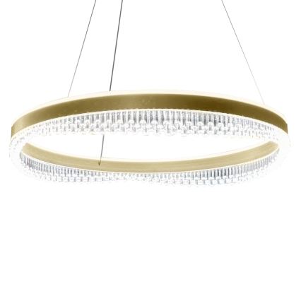 LED Lustr na lanku LED/52W/230V pr. 60 cm zlatá
