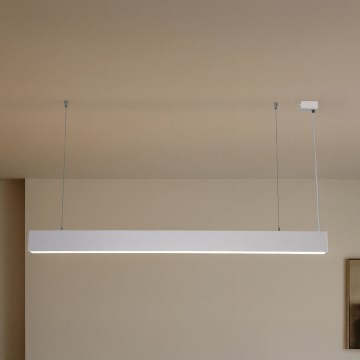 LED Lustr na lanku LED/55W/230V 3000/4000/6500K 120 cm bílá