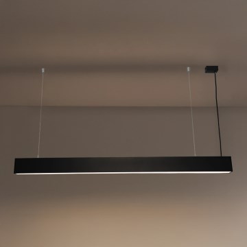 LED Lustr na lanku LED/55W/230V 3000/4000/6500K 120 cm černá