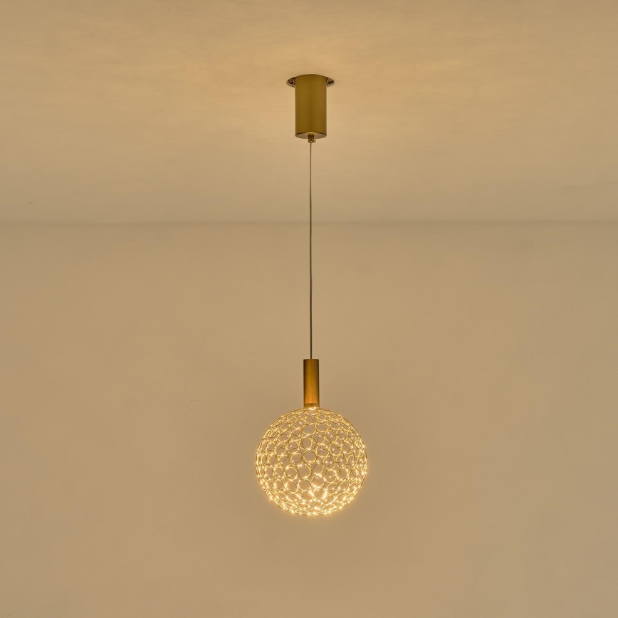 LED Lustr na lanku LED/6,3W/230V 3000K lesklý chrom pr. 20 cm