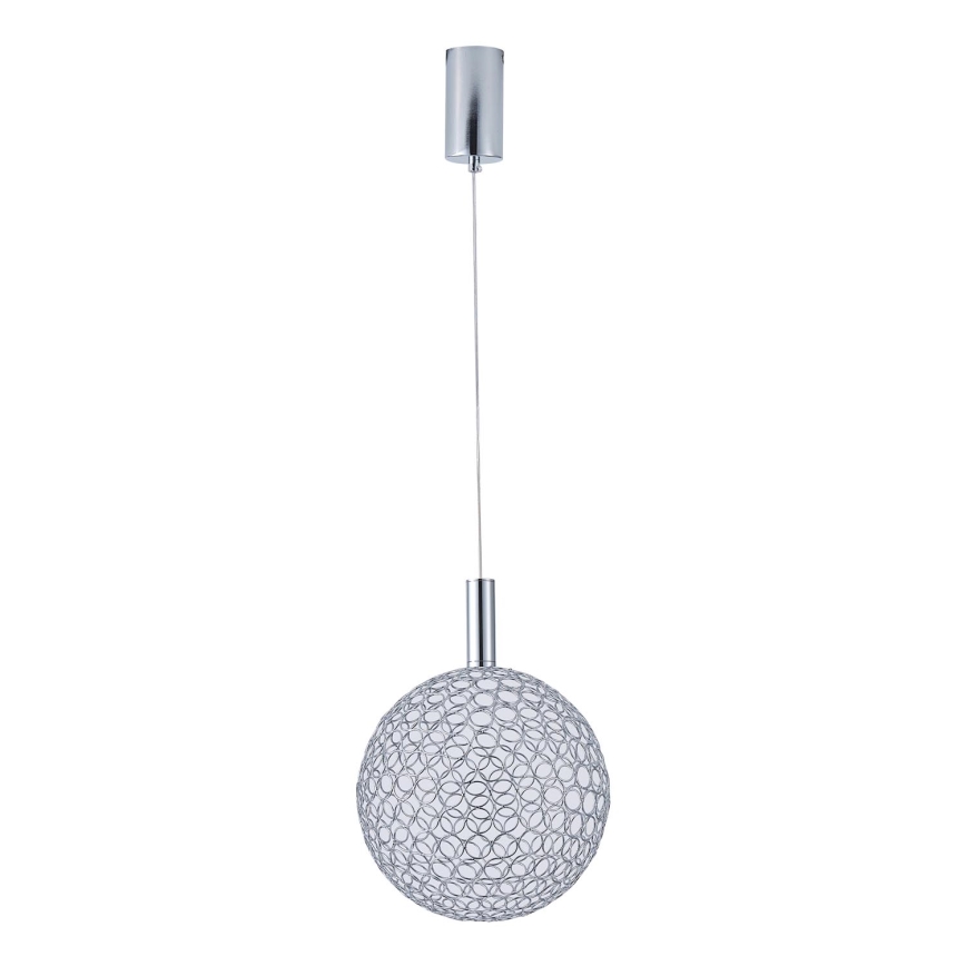 LED Lustr na lanku LED/6,3W/230V 3000K lesklý chrom pr. 20 cm