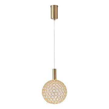 LED Lustr na lanku LED/6,3W/230V 3000K zlatá pr. 20 cm