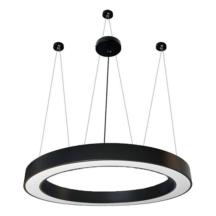 LED Lustr na lanku LED/60W/230V 4000K pr. 120 cm černá