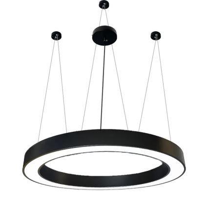 LED Lustr na lanku LED/60W/230V 4000K pr. 120 cm černá