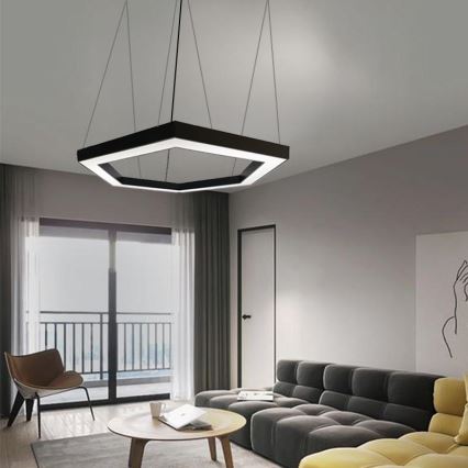 LED Lustr na lanku LED/60W/230V 4000K pr. 120 cm