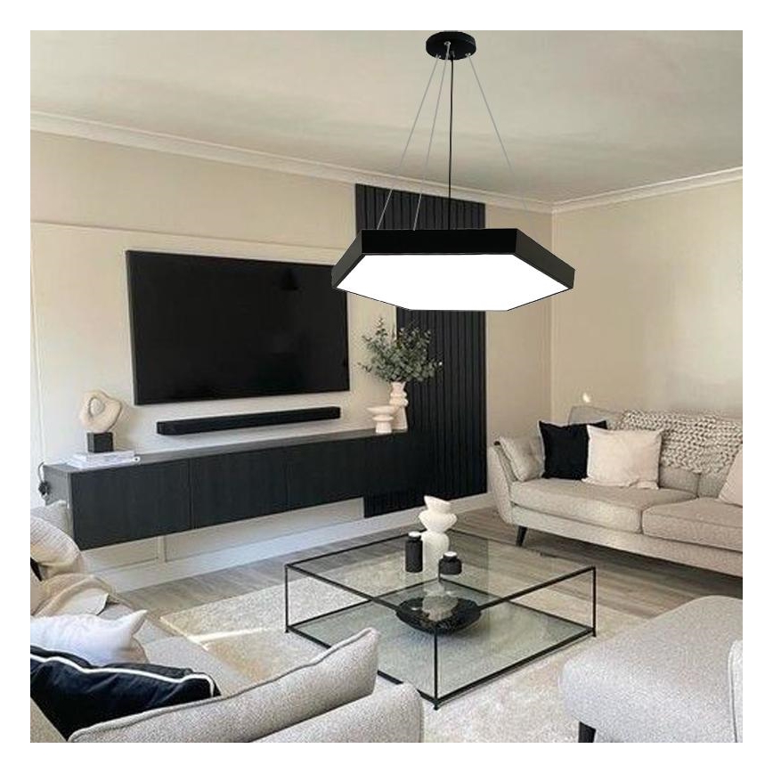 LED Lustr na lanku LED/70W/230V 4000K pr. 80 cm