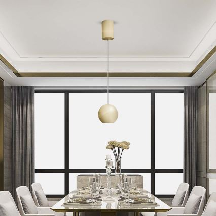 LED Lustr na lanku LED/8,5W/230V 3000K zlatá