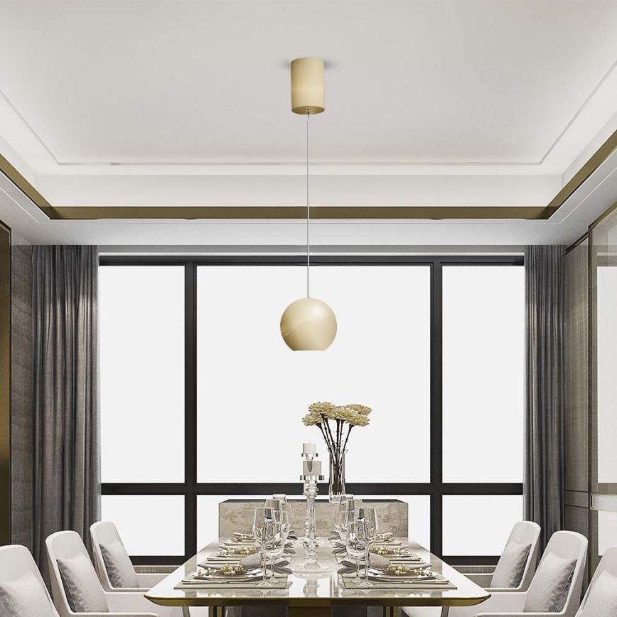 LED Lustr na lanku LED/8,5W/230V 3000K zlatá