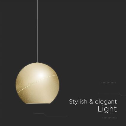 LED Lustr na lanku LED/8,5W/230V 3000K zlatá