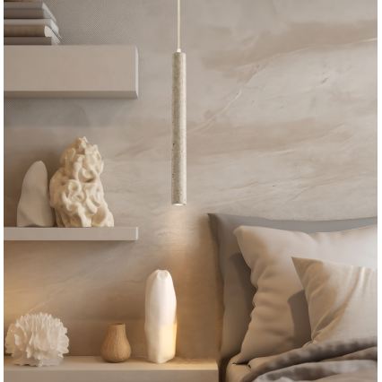 LED Lustr na lanku LEONARD LED/7W/230V béžová