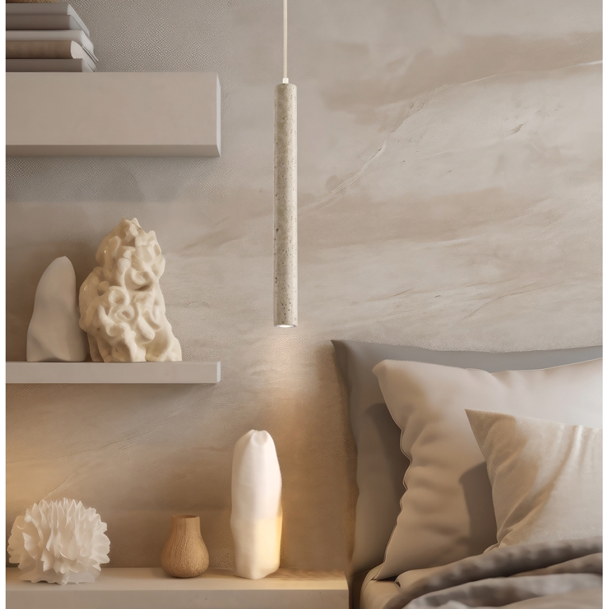 LED Lustr na lanku LEONARD LED/7W/230V béžová