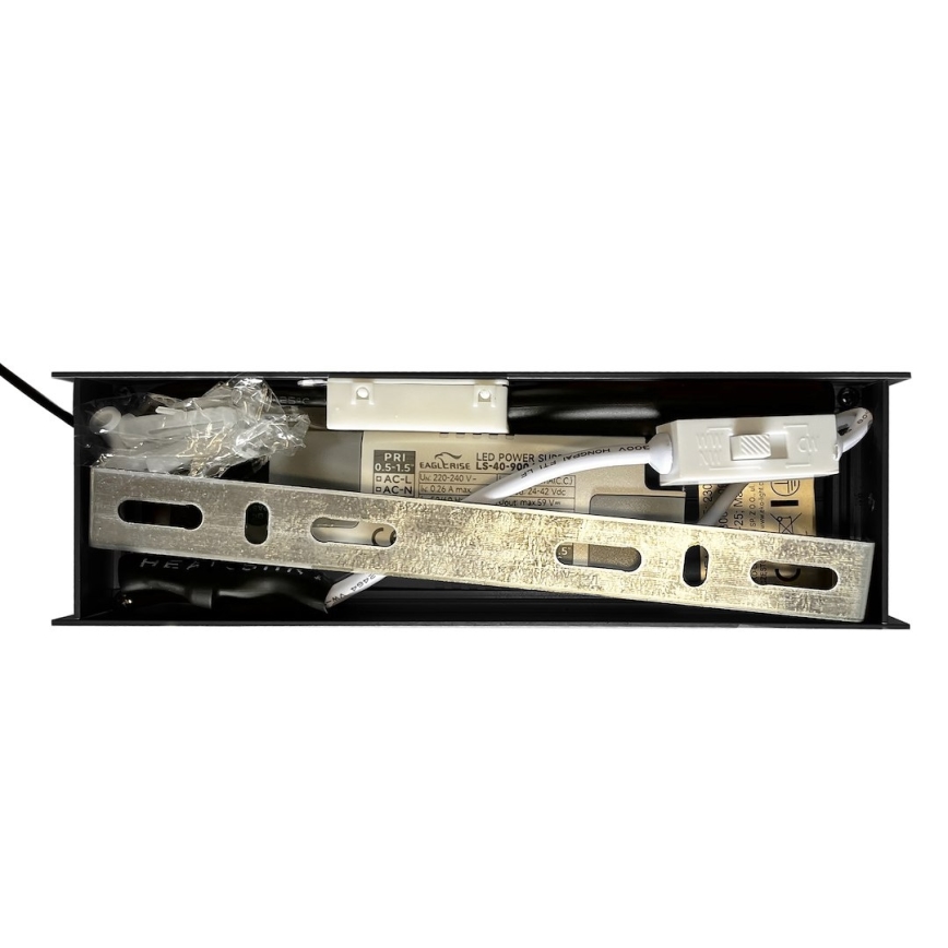 LED Lustr na lanku LINEA LED/36W/230V 3000/4000/5700K CRI 90 černá