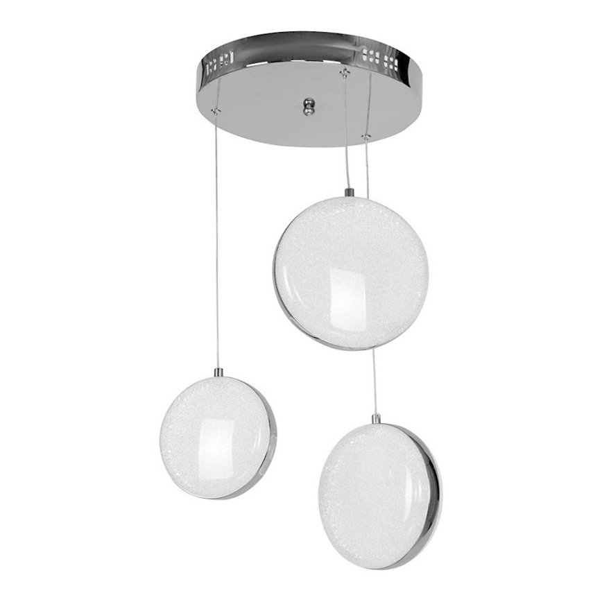 LED Lustr na lanku LIRA 3xLED/28W/230V