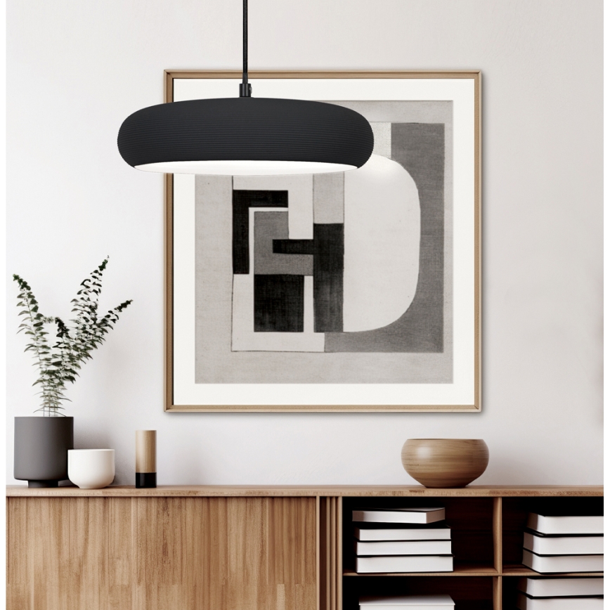 LED Lustr na lanku LOGAN LED/11W/230V černá