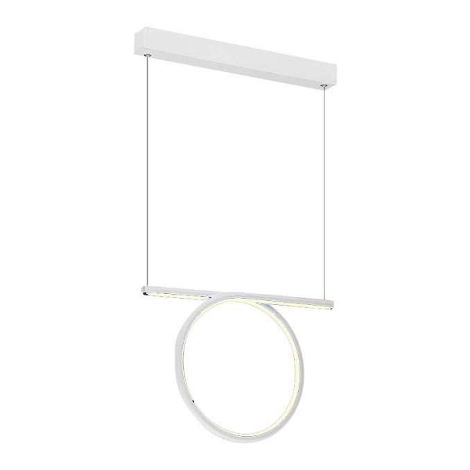 LED Lustr na lanku LOOP LED/20W/230V bílá