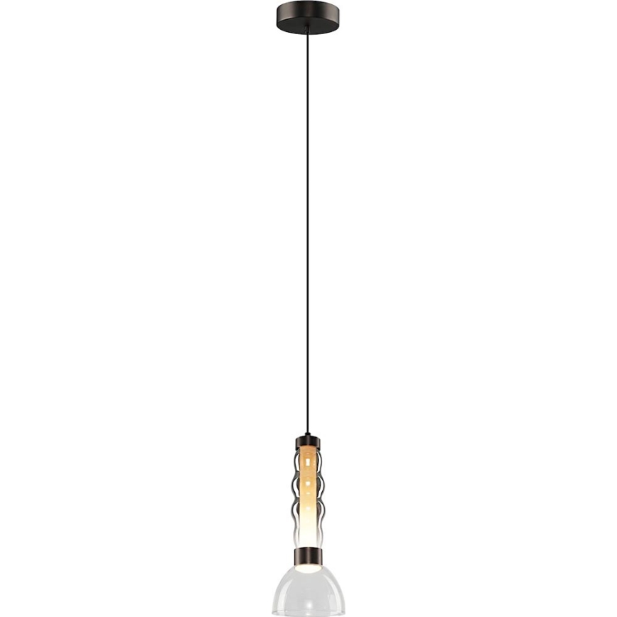 LED Lustr na lanku LUCCO LED/13W/230V pr. 15 cm kouřová