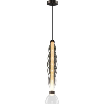 LED Lustr na lanku LUCCO LED/18W/230V pr. 15 cm kouřová