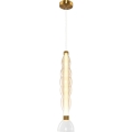 LED Lustr na lanku LUCCO LED/18W/230V pr. 15 cm zlatá