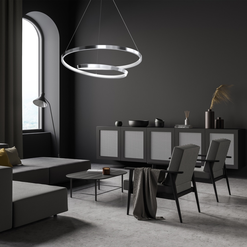 LED Lustr na lanku LUCERO LED/48W/230V lesklý chrom