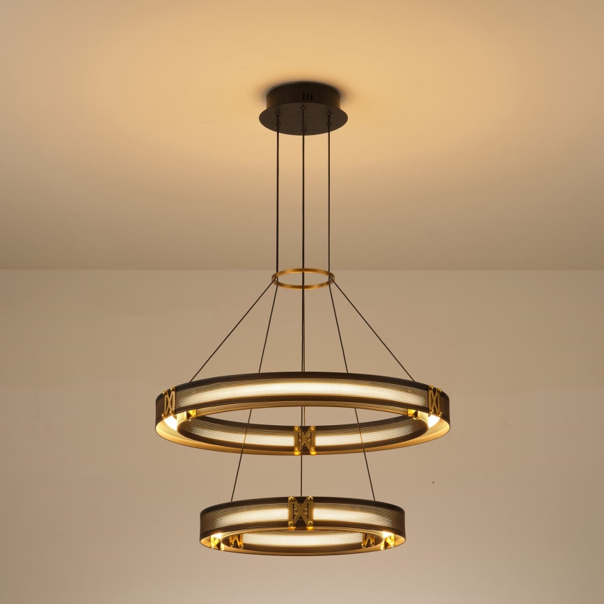 LED Lustr na lanku LUIS LED/62W/230V 3000K 62x120 cm