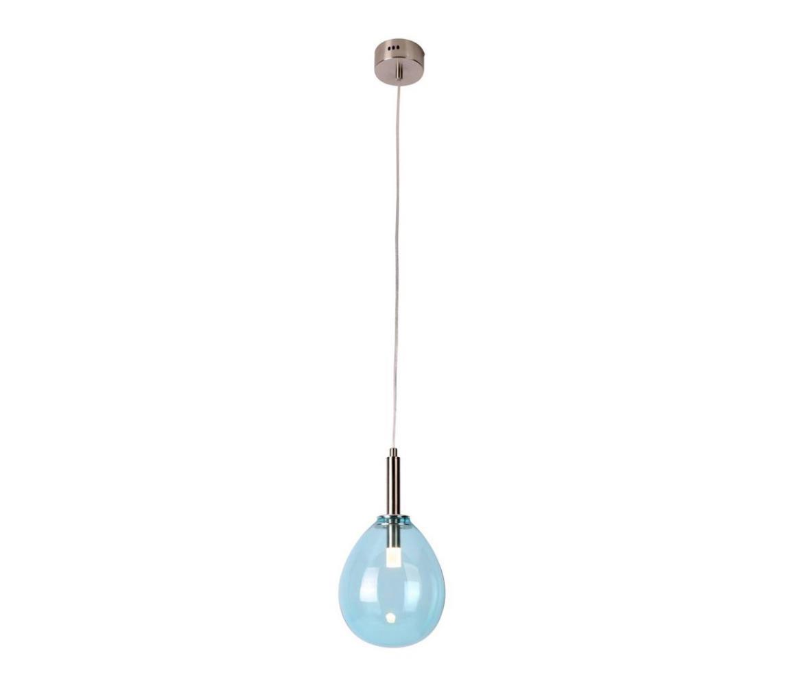 Candellux LED Lustr na lanku LUKKA LED/6W/230V modrá CA0301
