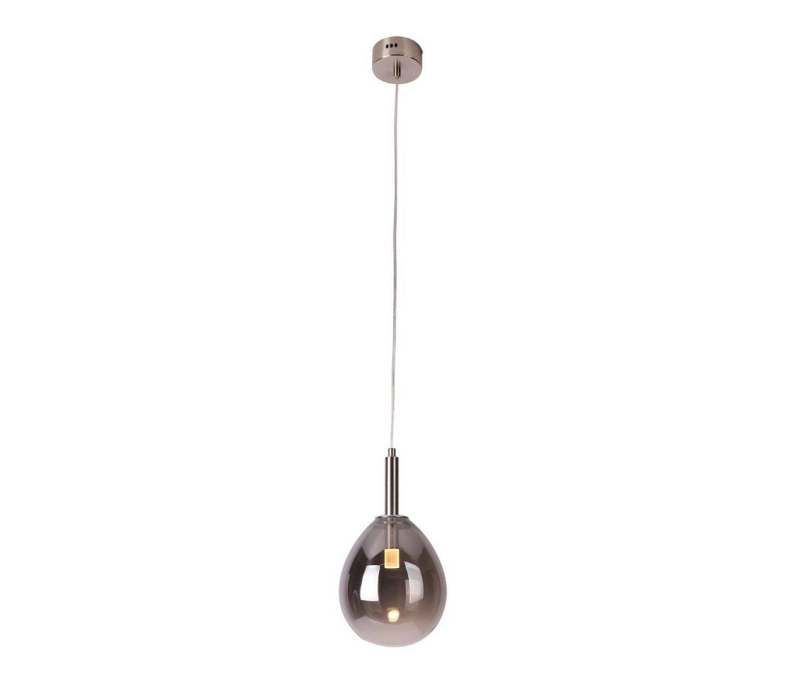 Candellux LED Lustr na lanku LUKKA LED/6W/230V šedá CA0302