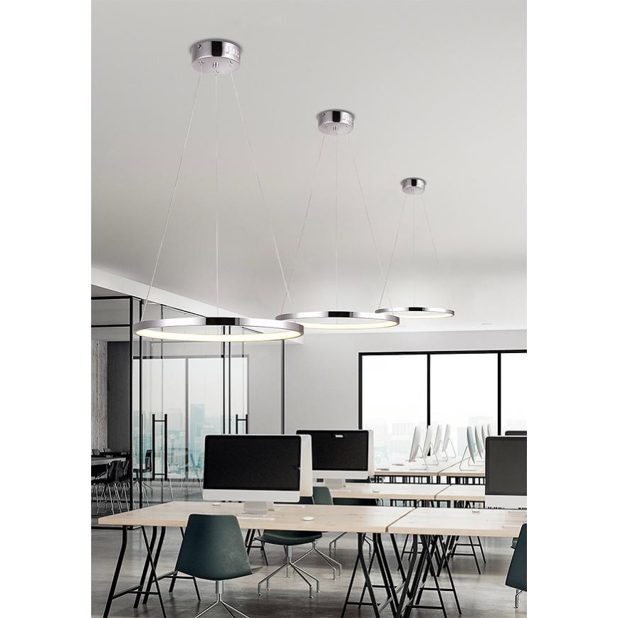 LED Lustr na lanku LUNE LED/25W/230V